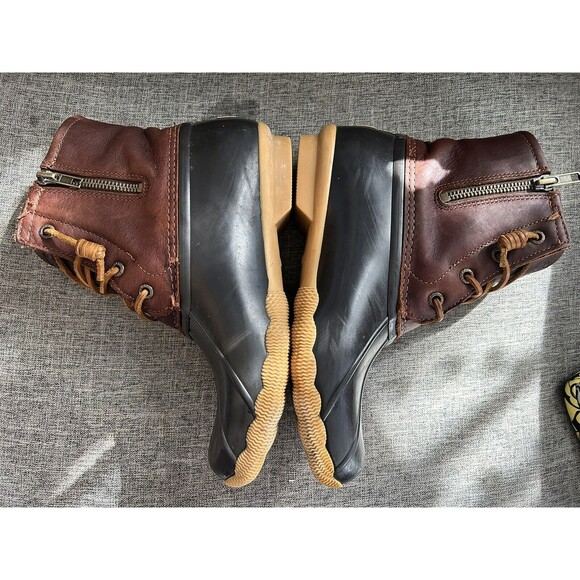 Sperry Duck Boots Womens Size 7 Weatherproof Brown Rain Shoes STS91176 - Picture 12 of 12